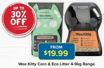 Wee Kitty Corn & Eco Litter 4-9Kg Range