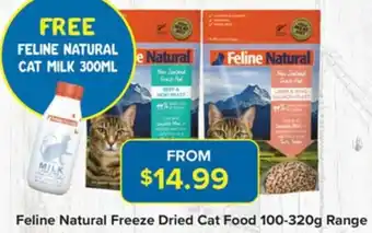 Feline Natural Freeze Dried Cat Food 100-320g Range