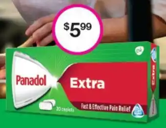 Priceline Panadol Optizorb Extra 20 Caplets offer