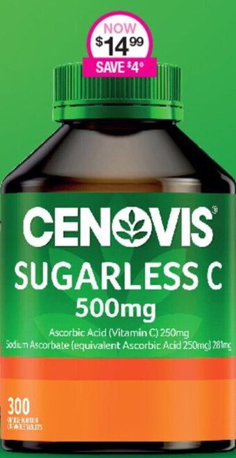 Priceline Cenovis Sugarless C 500mg offer