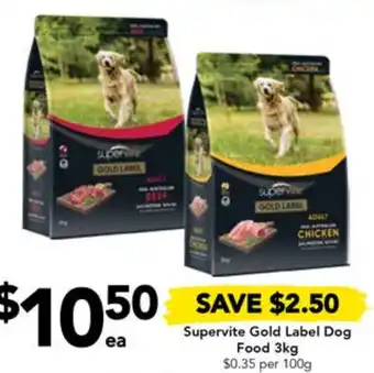 Drakes Supervite Gold Label Dog Food offer