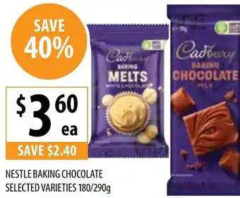 Supabarn Nestle Baking Chocolate offer