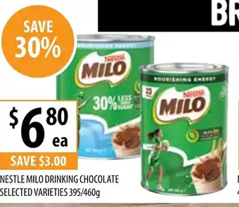 Supabarn Nestle Milo Drinking Chocolate offer