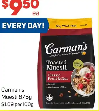 Foodland Carman's Muesli offer