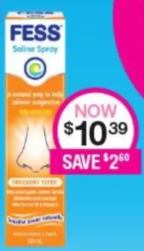 Priceline Fess Saline Spray Frequent Flyer offer