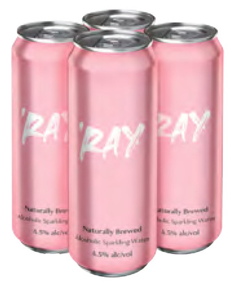 Vintage Cellars Ray watermelon & mint hard seltzer cans 300ml offer
