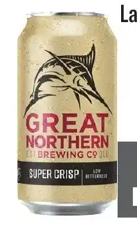 Liquorland Great northern super crisp lager block cans offer