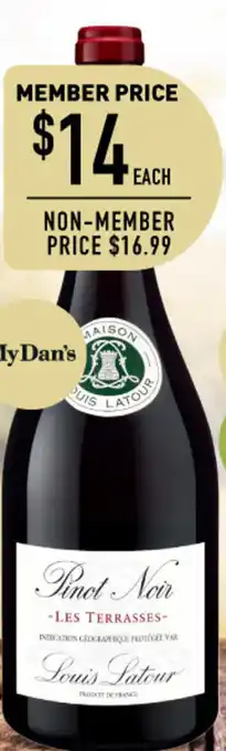 Dan Murphy's Louise Latour Les Terrasses Pinot Noir offer