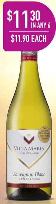 Dan Murphy's Villa Maria Private Bin Marlborough Sauvignon Blanc NZ offer