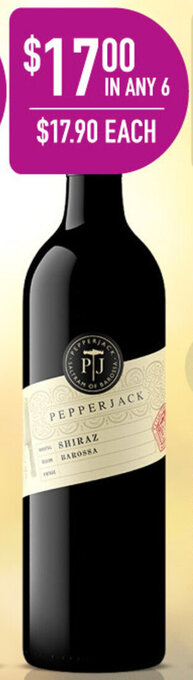 Dan Murphy's Pepperjack Shiraz offer
