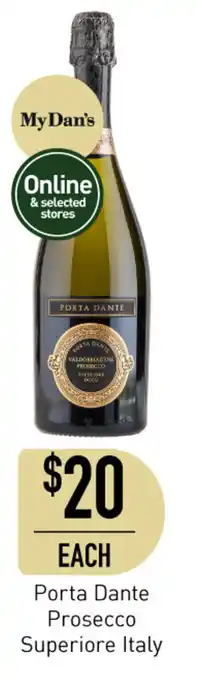 Dan Murphy's Porta Dante Prosecco Superiore Italy offer