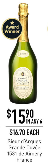 Sieur d'Arques Grande Cuvée 1531 de Aimery France
