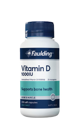 Faulding vitamin d 1000iu 200 capsules