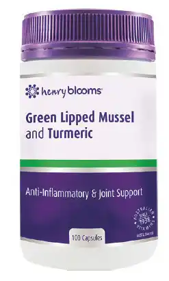Good Price Pharmacy Henry blooms green lipped mussel & turmeric 100 capsules offer