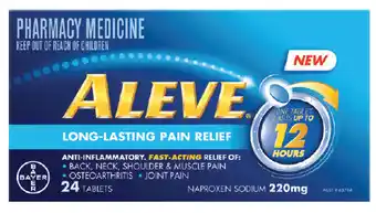 Aleve 12 hour 220mg 24 tablets