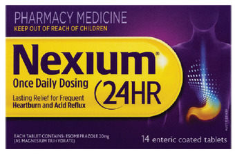 Nexium 24 hour 20mg 14 tablets