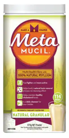Metamucil fibre powder granular natural 114 doses