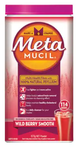 Good Price Pharmacy Metamucil fibre powder wild berry 114 doses offer