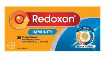 Good Price Pharmacy Redoxen immunity effervescent 30 tablets - orange flavour offer