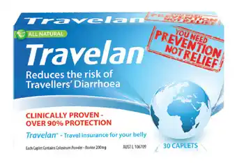 Travelan 30 caplets
