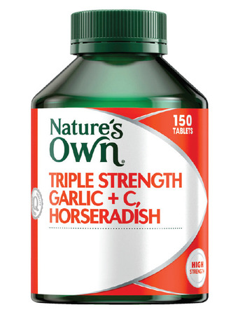 Good Price Pharmacy Nature's own triple strength garlic + c, horseradish 150 tablets offer