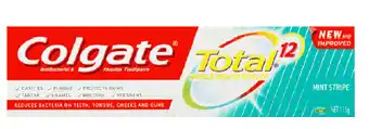 Good Price Pharmacy Colgate toothpaste total mint stripe 115g offer