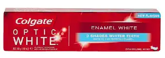 Good Price Pharmacy Colgate optic white toothpaste enamel white 140g offer