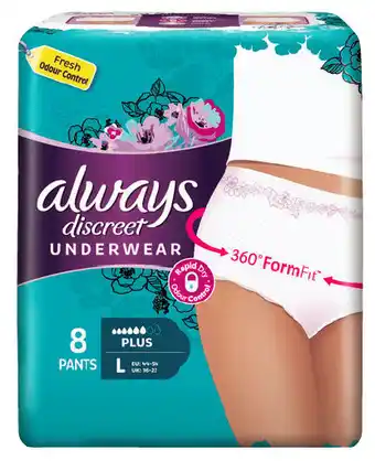 Good Price Pharmacy Always discreet pants large 8 pack offer