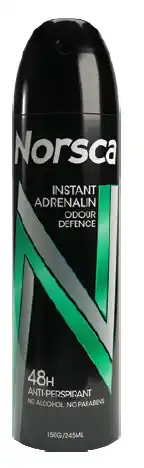 Good Price Pharmacy Norsca antiperspirant deodorant instant adrenaline 150g offer