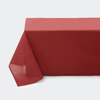 Kmart Red linen look cotton tablecloth offer
