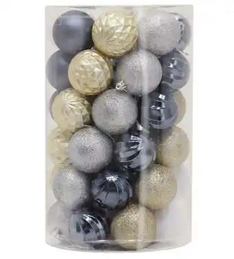 Kmart 47 pack christmas natural nostalgia 6cm baubles offer