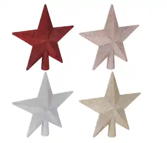 Assorted glitter tree topper