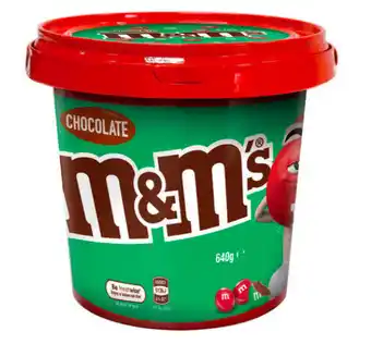 M&ms red and green bucket 640g