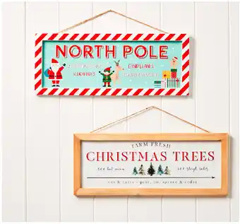 Kmart Wood and metal christmas sign offer