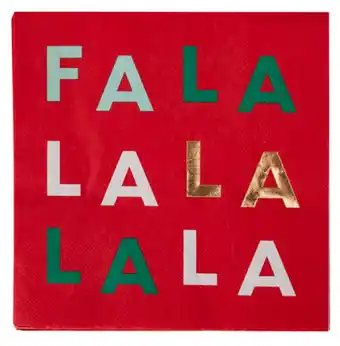 Kmart 20 pack falala napkins offer