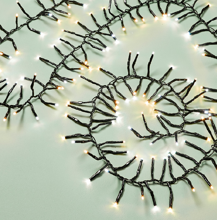 Low voltage 300 white cluster lights offer at Kmart