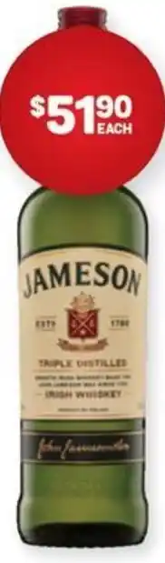 Harry Brown Jameson irish whiskey offer