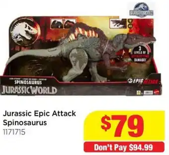 Mr Toys Jurassic epic attack spinosaurus offer