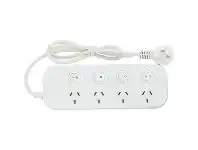 Officeworks Jackson 4 Outlet Switched Powerboard White offer