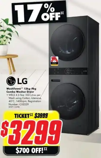 The Good Guys WashTower Combo Washer Dryer offer