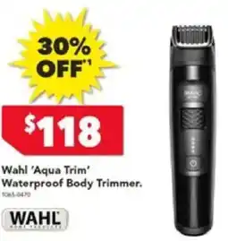 Harvey Norman Wahl 'Aqua Trim' Waterproof Body Trimmer offer