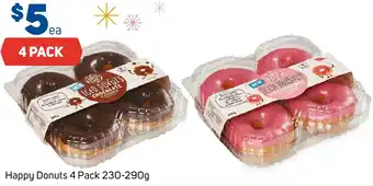 Foodland Happy Donuts 4 Pack offer