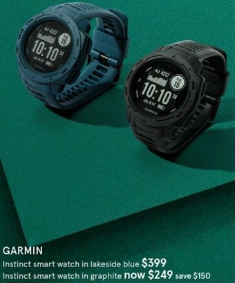 Myer Garmin Instinct Smart Watch In Graphite offer