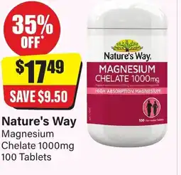 Chemist Discount Centre Nature's Way Magnesium Chelate offer