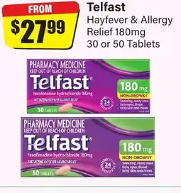 Chemist Discount Centre Hayfever & Allergy Relief 180mg offer