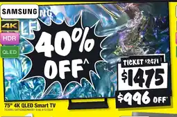 JB Hi-Fi 75" 4K QLED Smart TV offer