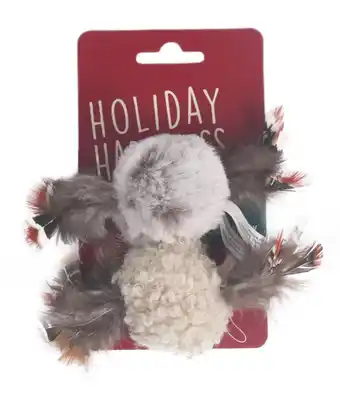 Pet stock North pole pom pom feathers cat toy offer