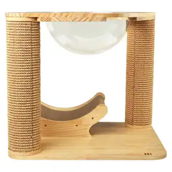 Pet stock Buddy & belle cat climbing frame natural offer