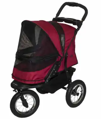 Pet stock Pet gear jogger no-zip stroller rugged red offer