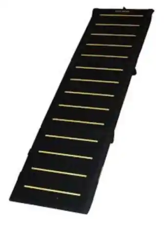 Pet gear travel tri-fold reflective ramp